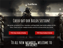 Tablet Screenshot of anthem-guild.com
